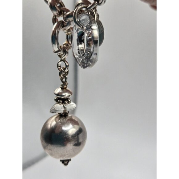 Dorgelo Sterling Chunky Long Necklace and Bracelet Fabulous - Picture 11 of 13